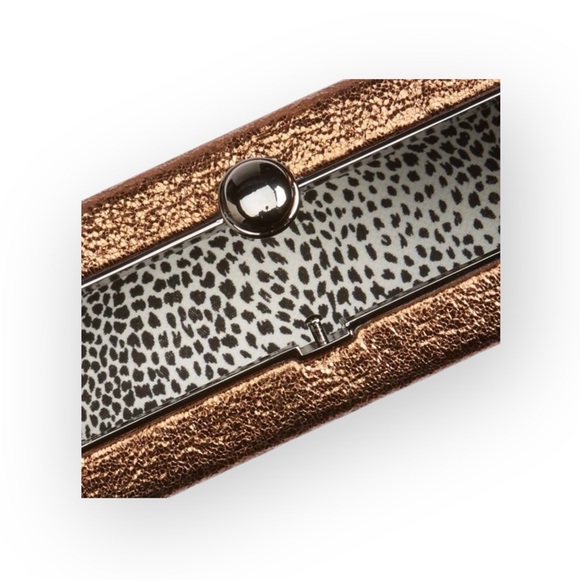 new Glitter Box Clutch Minaudière Bag Handbag ☾ Gold Drop In Chain ☾ - Picture 6 of 16